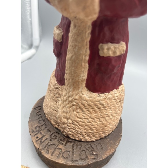 Vtg Hand Carved Hand Painted Wooden Dutch German Santa Clause‎ Wood Works VA - Picture 9 of 9